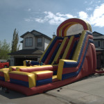 Inflatable Rentals  The Super Slide Race your friends down this 24 foot super slide. With dual slides, this action packed inflatable provides hours of fun for any event. Great for ages 4 and up – yes adults love it too! $550/$750/$850 (2/4/6 hrs respectively) 18′(W) x 40′(L) x 24′(H)
$550/$750/$850(2/4/6 hrs respectively) 18'(W) x 40'(L) x 24'(H)